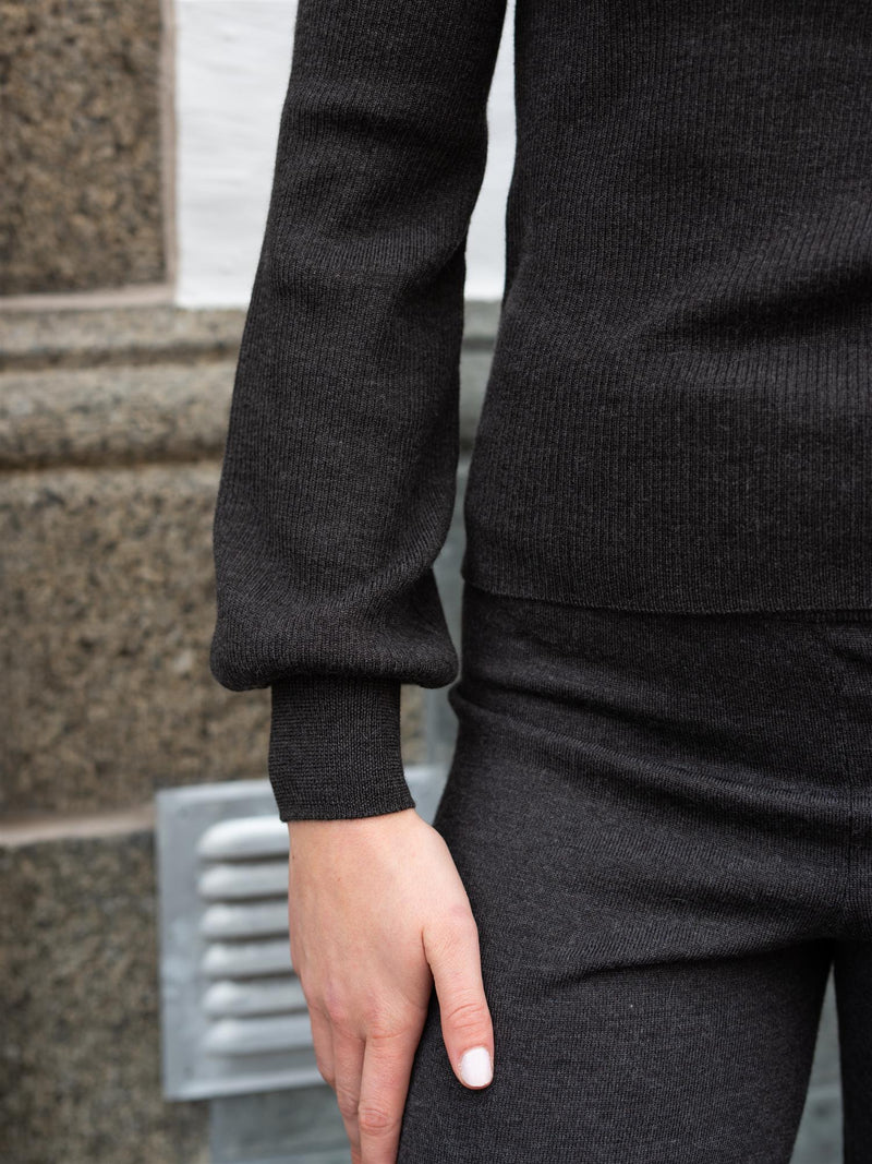 Ella&il Mathilda Merino Sweater Dark Brown