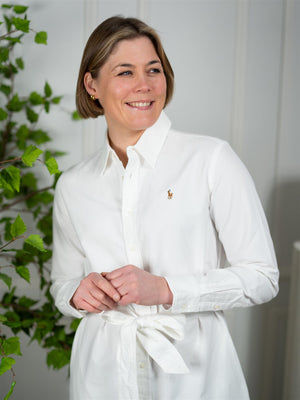 Polo Belted Cotton Shirt Dress