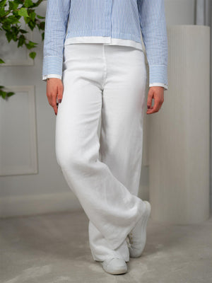 Ella&il Molly Linen Pants White