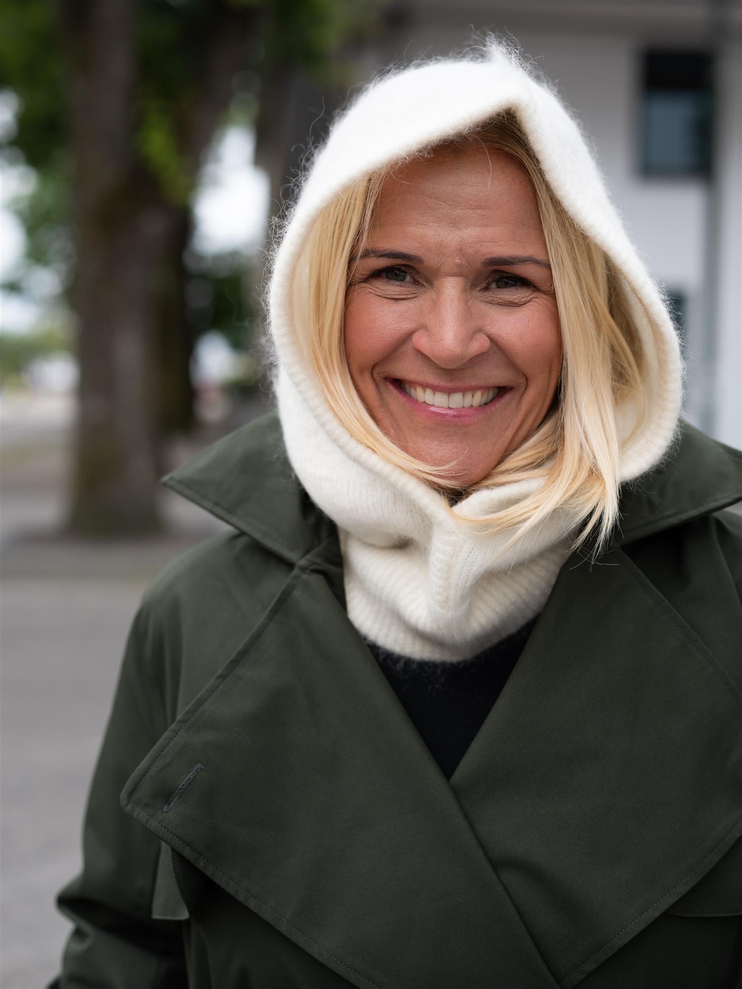 Ella&il Kajsa Chunky Balaclava Bright White