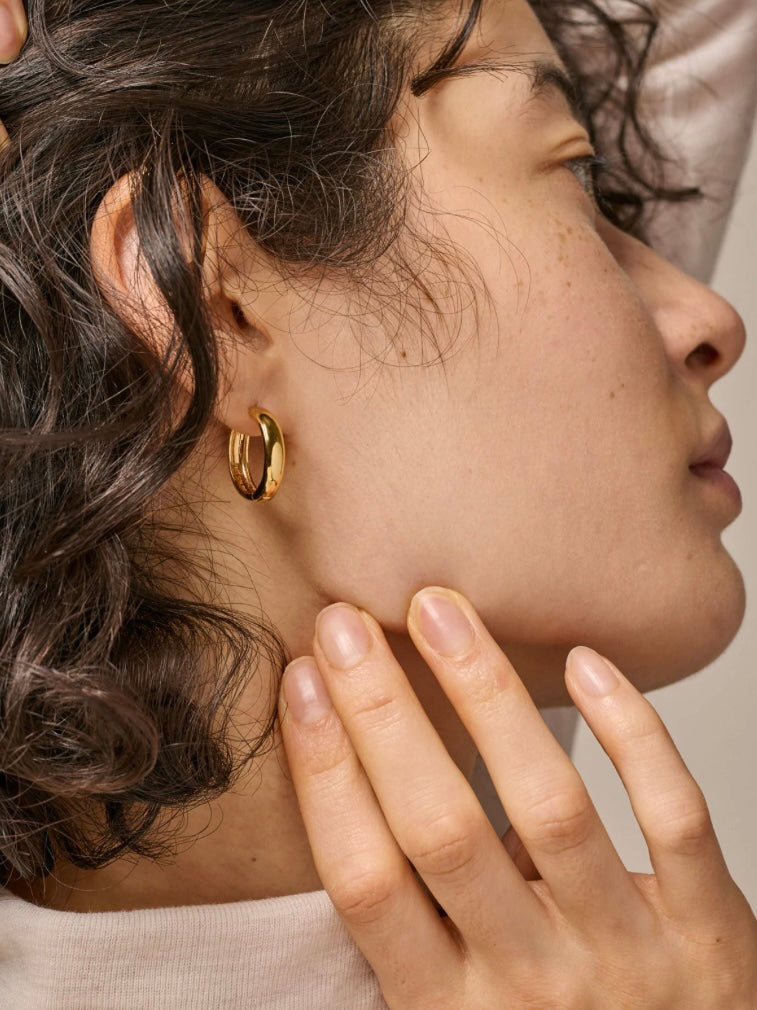 Enamel Classic Wide Hoops 20mm