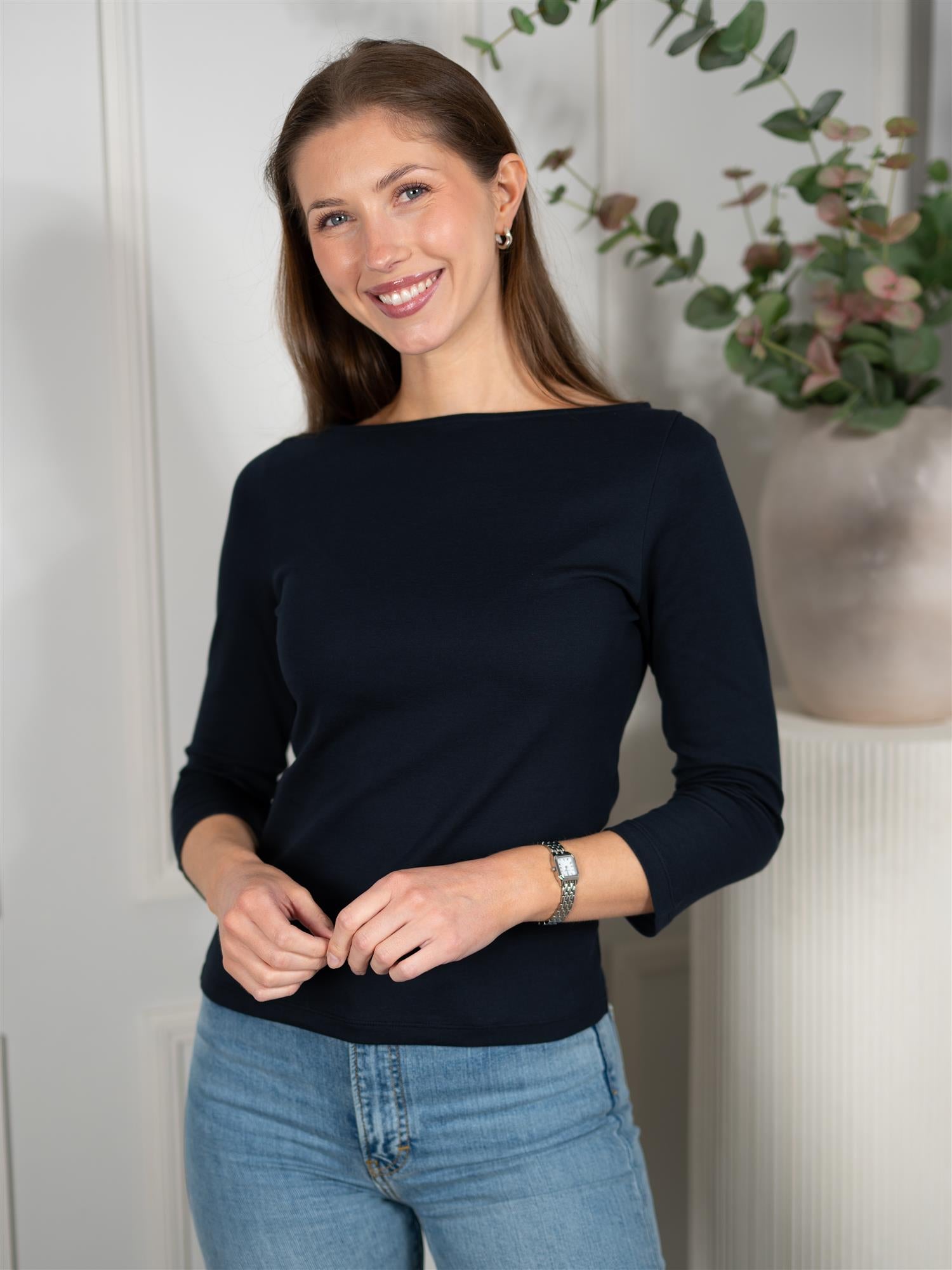 Julie Josephine Nina Half Sleeve Dark Navy