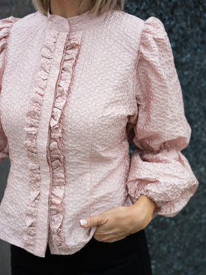 Janne Formoe Puffmedpaffblusen Pink