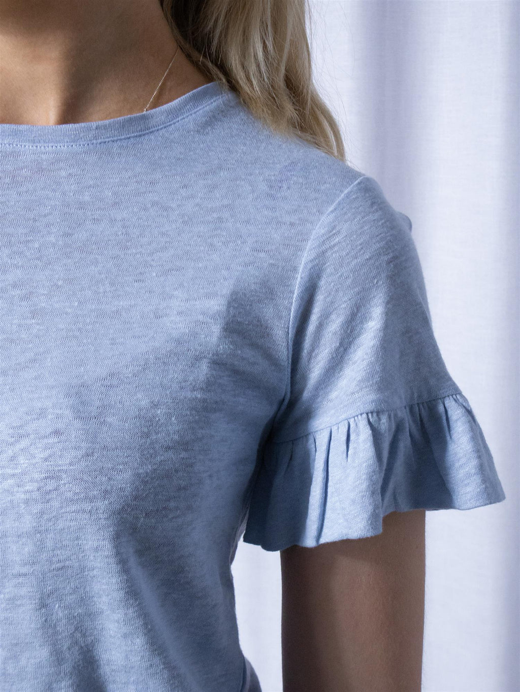 Ella&il Lara Linen Tee Kentucky Blue
