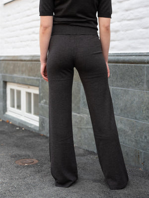 Ella&il Mubi Merino Pants Dark Brown