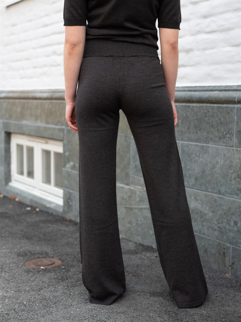 Ella&il Mubi Merino Pants Dark Brown