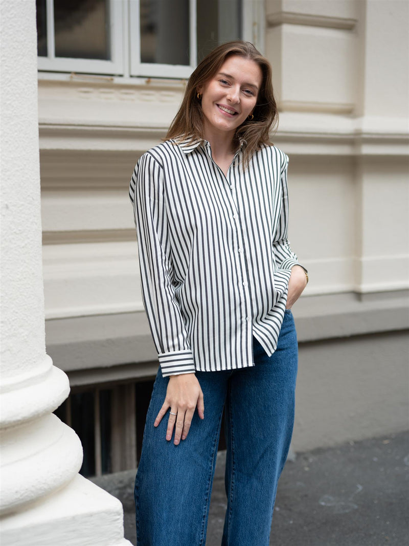 Camilla Pihl Cilia Shirt Black Stripe