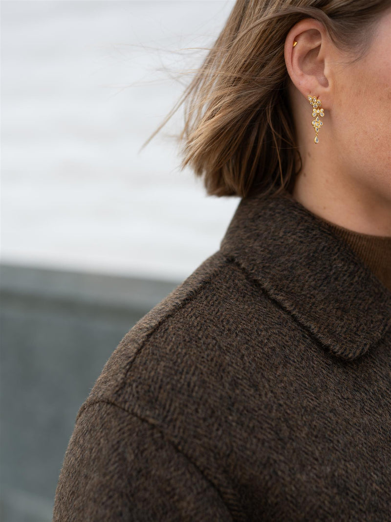 Mos Mosh Lucca Barkley Wool Coat Slate Black