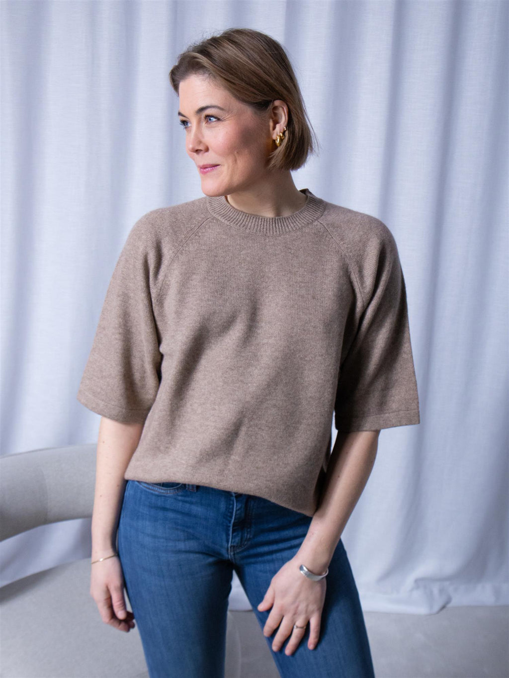 Davida T-Shirt Raglan Mink