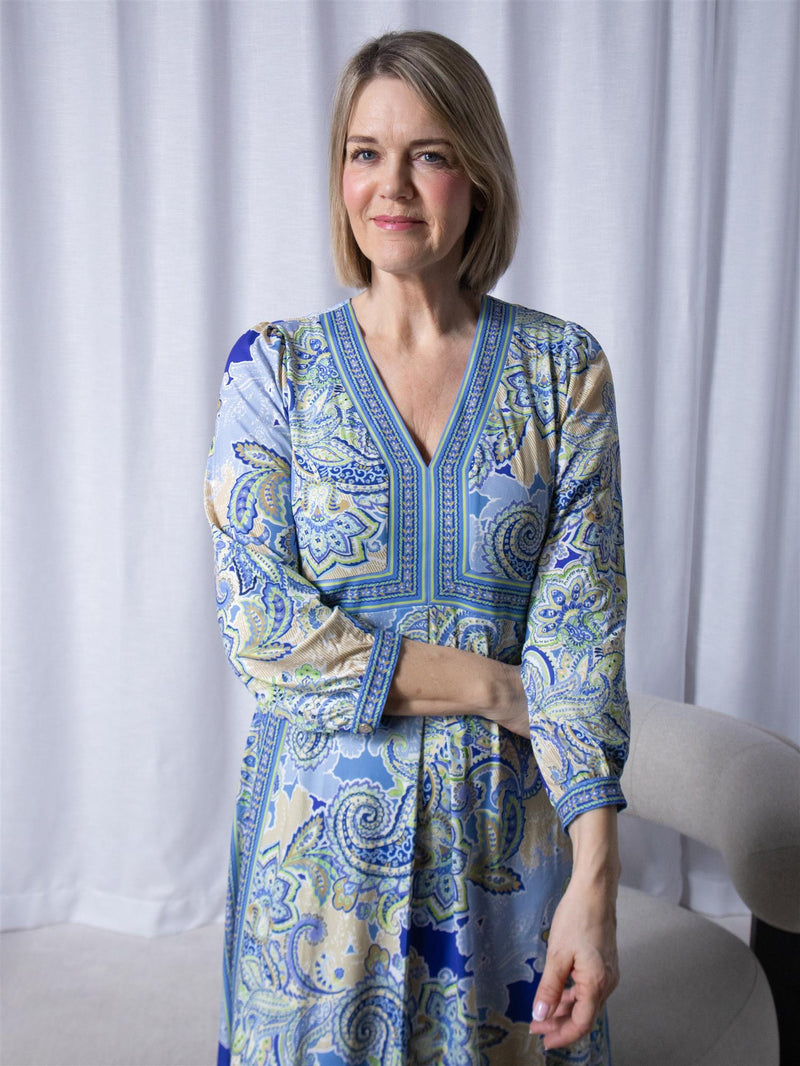 Hale Bob Remy Midi Dress Blue