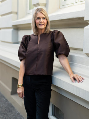 Camilla Pihl Maeve Blouse Dark Brown