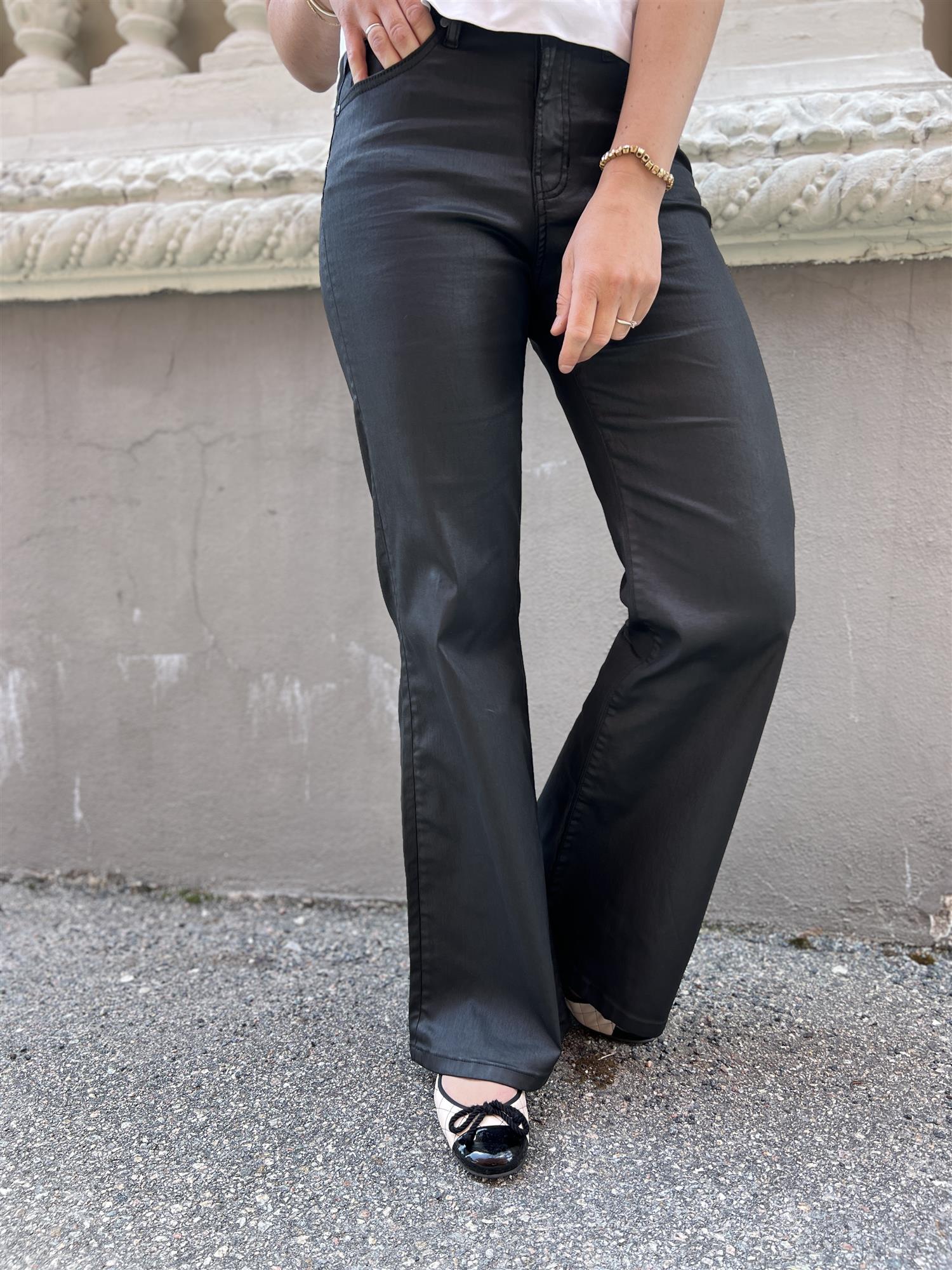 Denim Studio Tiago Wax Sateen Noir