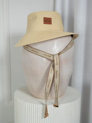 Barbour Polly Braid Bucket Hat Natural