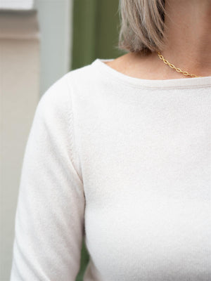 Stenströms Kiana Boatneck Knit Offwhite