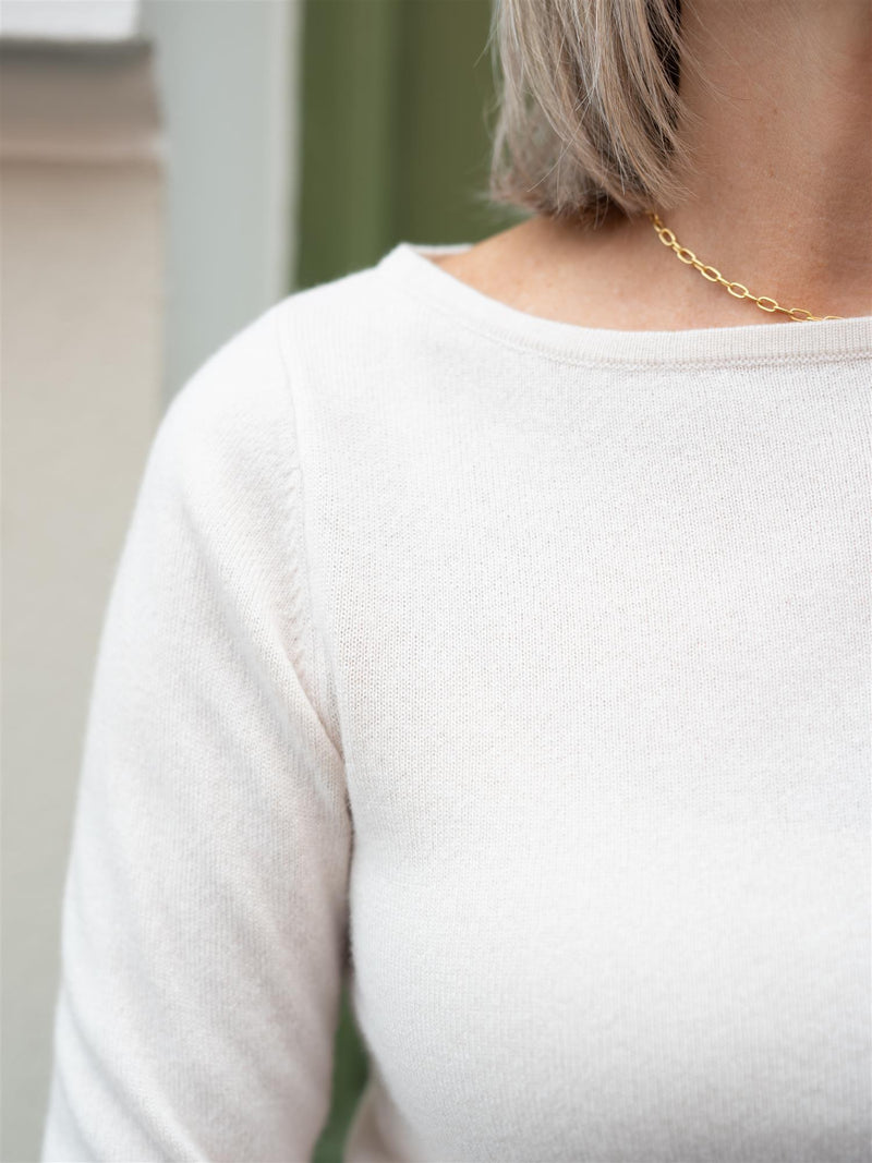 Stenströms Kiana Boatneck Knit Offwhite