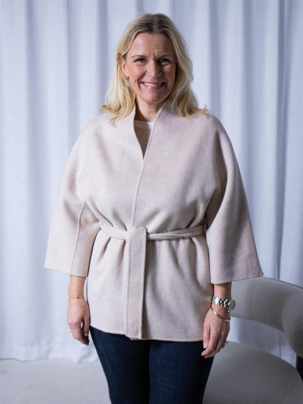 Christian Aks Akiko Wool Jacket Sand