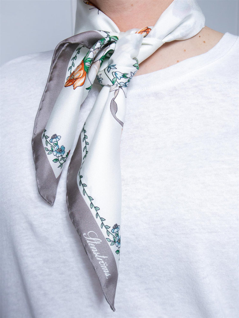 Stenströms Scarf 67x67 Offwhite Pattern
