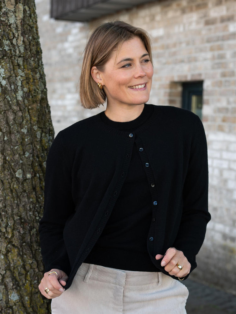Dear Dharma Clara Cardigan Black