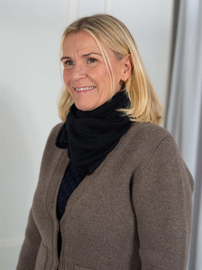 Natura Cashmere Cortina Luxury Scarf Black