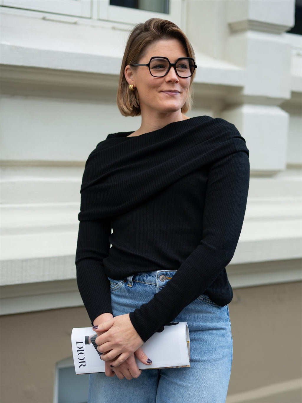 Christian Aks Delphine Merino Top Black