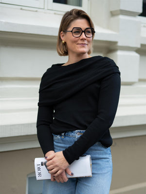 Christian Aks Delphine Merino Top Black