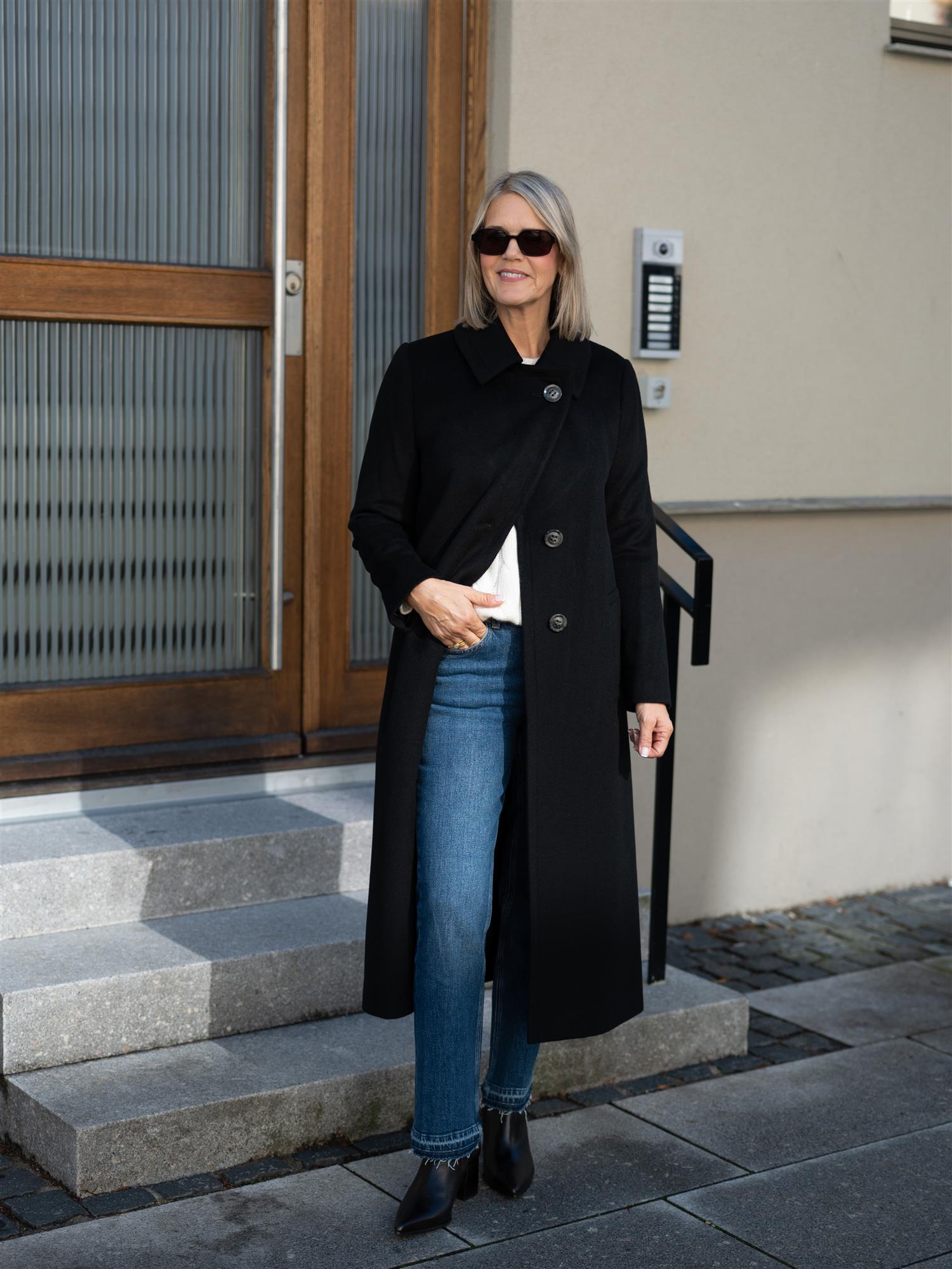Cashmere Coat Clareta Long Black