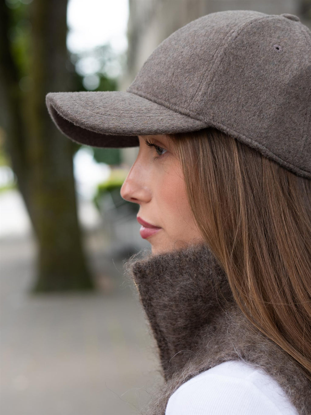 Ella&il Julie Wool Cap Brown
