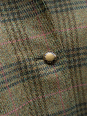 Barbour Flax Lily Wool Cape Dark Moss