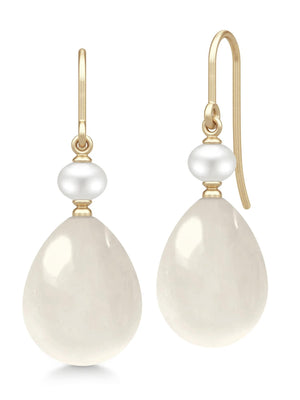 Julie Sandlau Elina Earrings White Moonstone