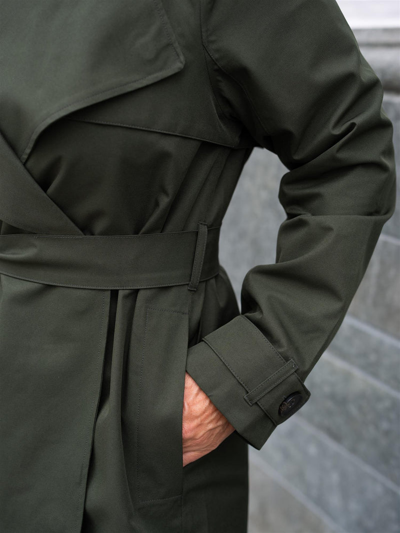 BRGN Yr'en Coat Rosin Dark Green