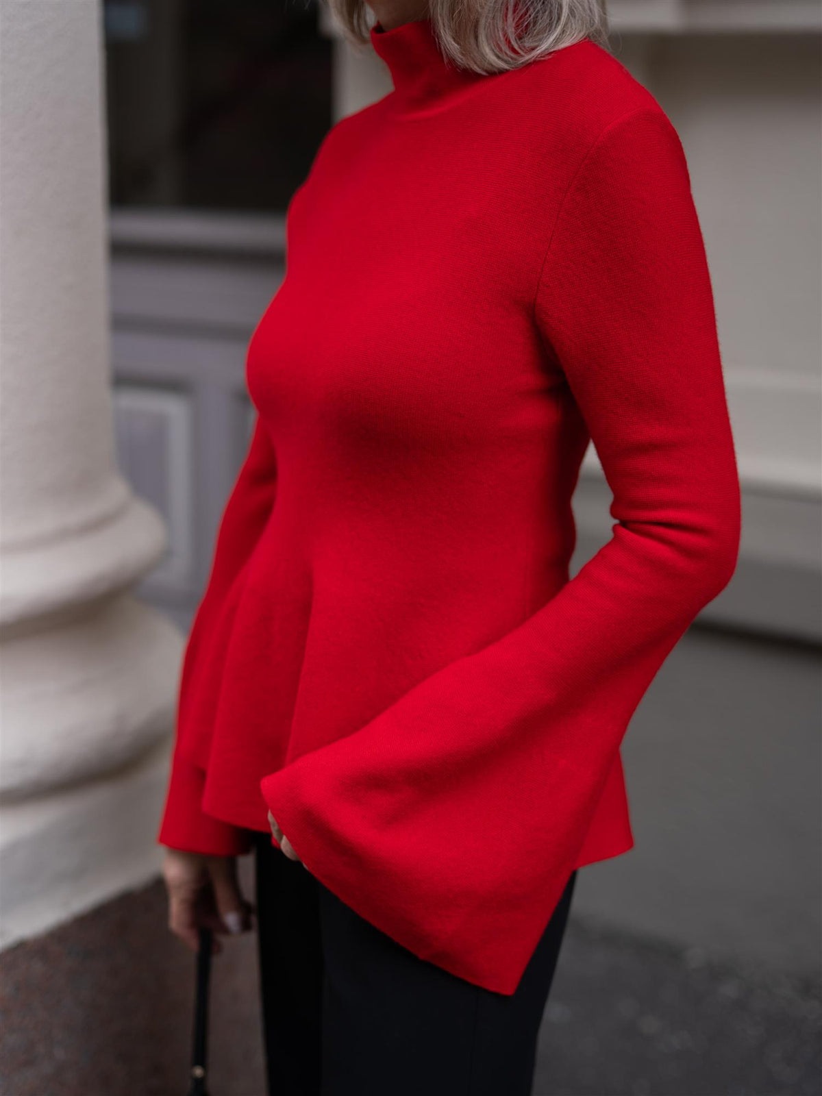 Adelyn Merino Sweater Bright Red
