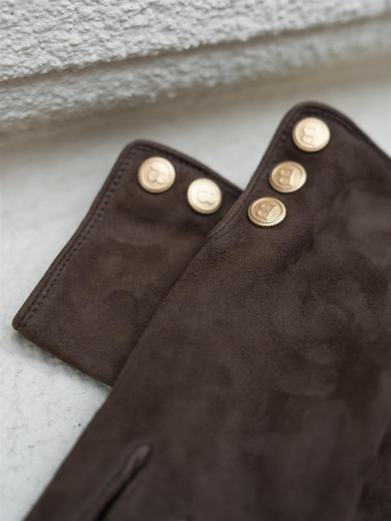 Busnel Cara Suede Gloves Espresso