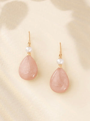 Julie Sandlau Elina Earrings Rosy Moonstone