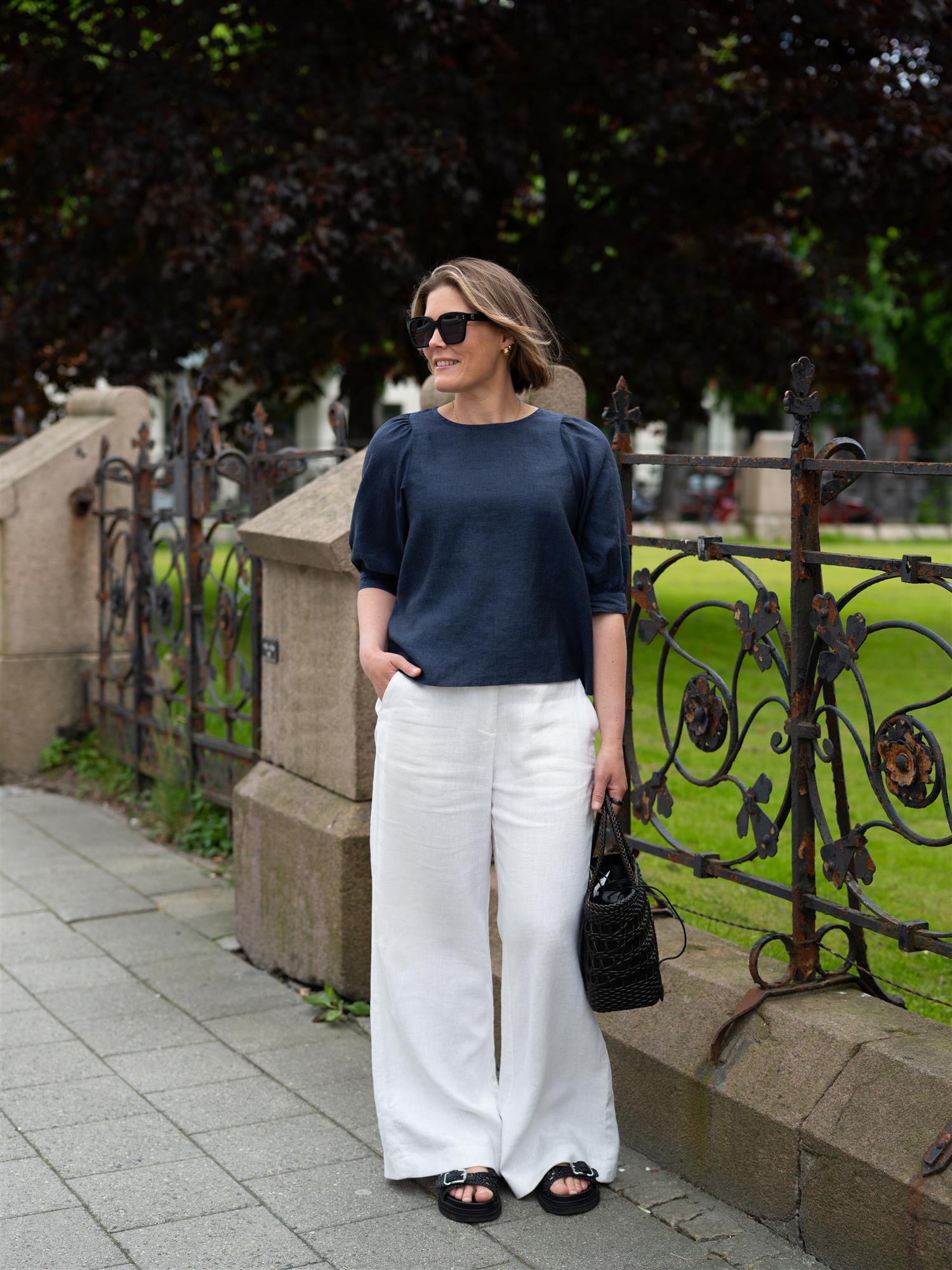 Stenströms Carmen Blouse Puff Sleeve