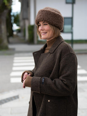 Mos Mosh Lucca Barkley Wool Coat Slate Black