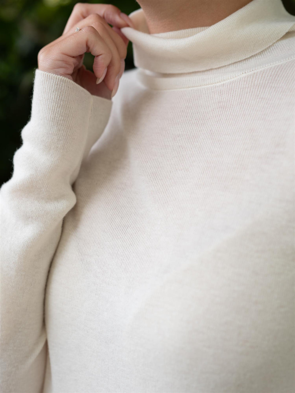 Mos Mosh Bouch Rollneck Knit Ecru