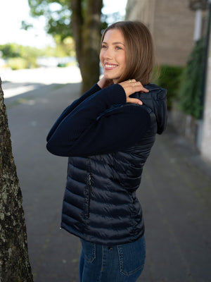 Colmar Hooded Jacket With Knitted Sleeves