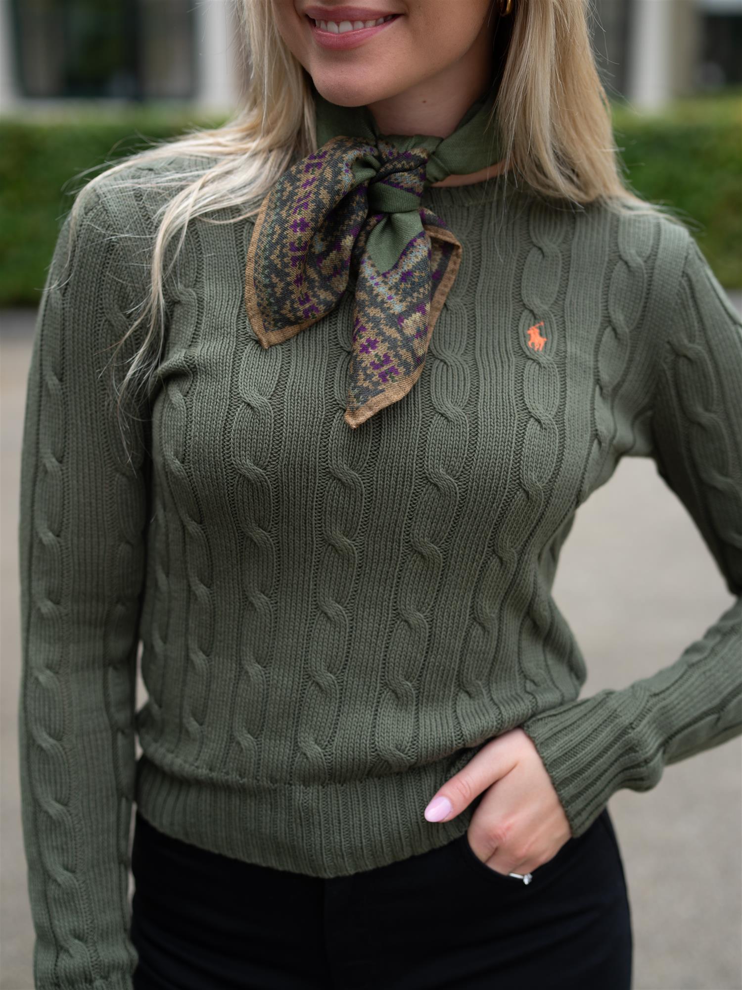 Julianna Long Sleeve Pullover Green
