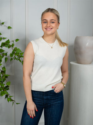 Dear Dharma Rachel Vest Cream