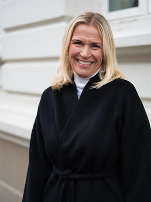Christian Aks Petra Wool Coat Black