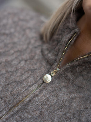 Ella&il Nelly Alpaca Cardigan Walnut