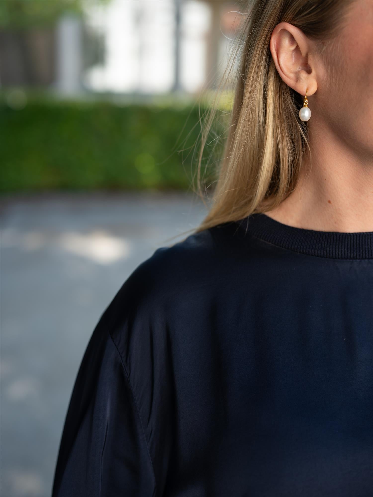 Silk Top Navy