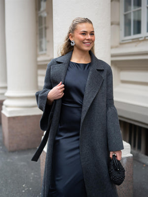 Ella&il Juli Coat Dark Grey