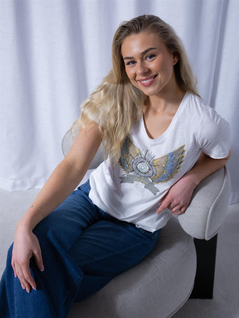 Mos Mosh Gethi Deco Tee White