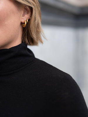 Mos Mosh Bouch Rollneck Knit Black