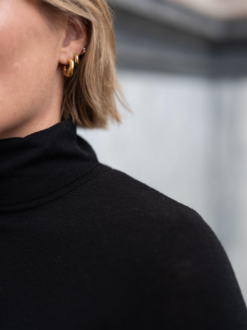 Mos Mosh Bouch Rollneck Knit Black