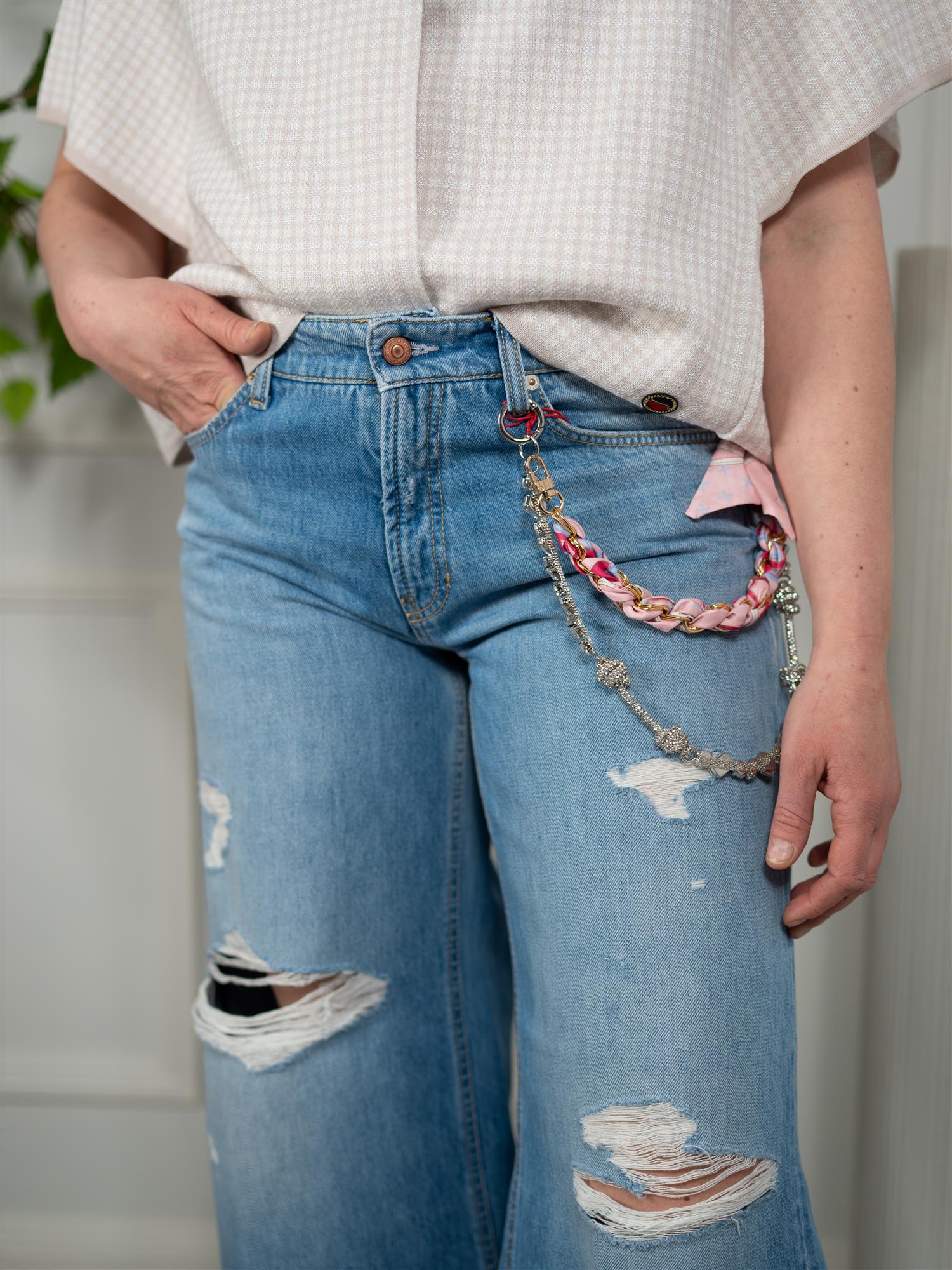 Cambio Palazzo Cropped Mia Charivari Autentic Destroy