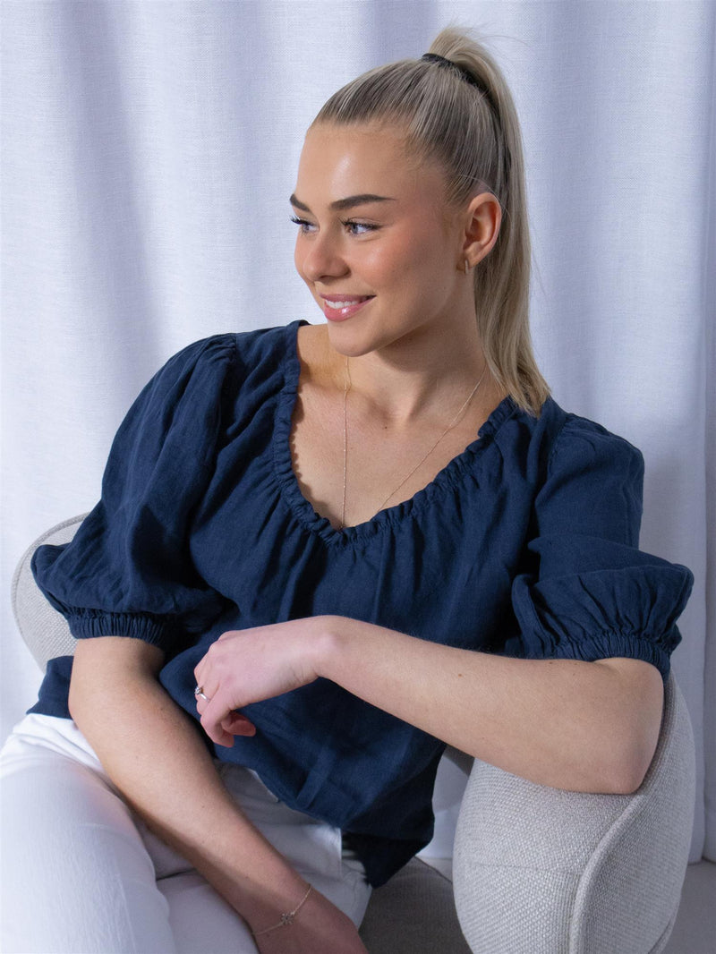 Mos Mosh Taissa Linen Blouse Spellbound