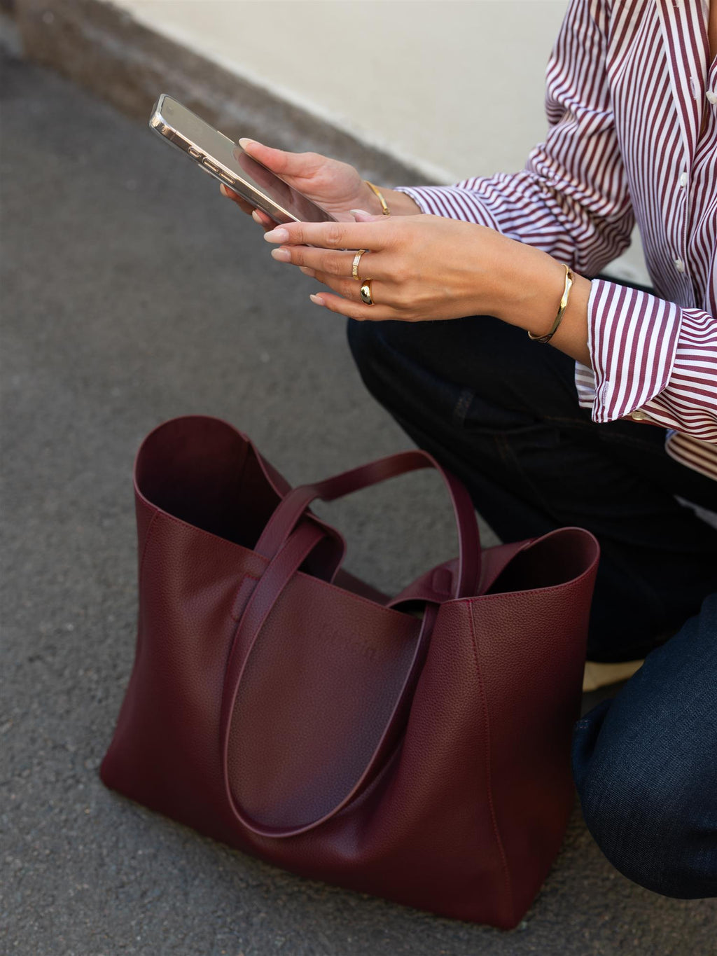 Stylein Yacht Bag Grain Burgundy