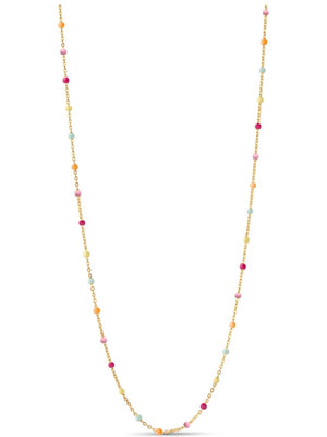 Enamel Lola necklace rainbow